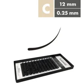 Kalentin Extensiones De Pestañas Clásicas Curva C 0,25 12mm